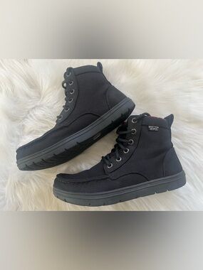 Lems Boulder Boot, Vegan Black Womens Boots - 7.5